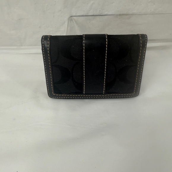 Vintage Coach Black Leatherwear credit card Wallet - Picture 2 of 11